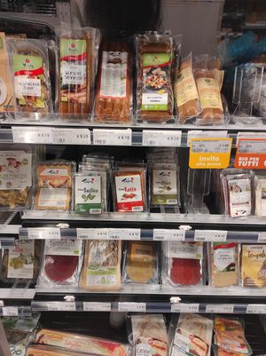 Sausages at NaturaSi - X Giornate in Brescia