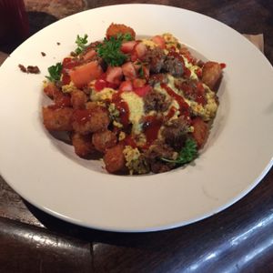 Sunrise scrambler on their Brunch menu at The Buckingham in Edmonton