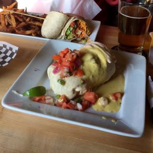 biggest tastiest burritos  at The Buckingham in Edmonton