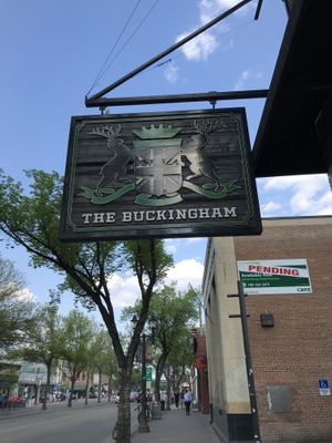 outside at The Buckingham in Edmonton