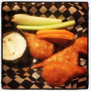 Hot wings and ranch, vegan style! at The Buckingham in Edmonton
