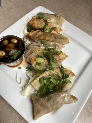 Dumplings  at Lulu's Thai Noodle Shop in Kansas City
