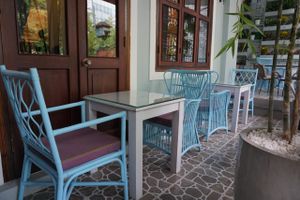 góc sân vườn tại Bông súng Veg restaurant at Bong Sung Vegetarian Food - District 1 in Ho Chi Minh City