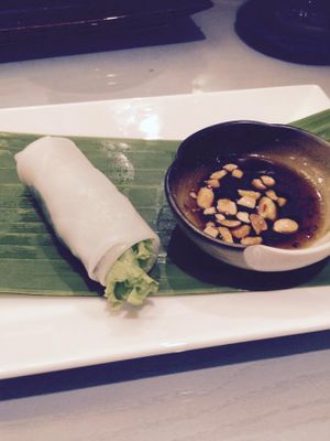 The last of our delicious rolled Cuon  at Bong Sung Vegetarian Food - District 1 in Ho Chi Minh City