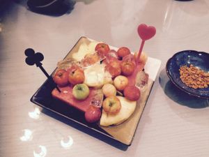 Fresh fruit  at Bong Sung Vegetarian Food - District 1 in Ho Chi Minh City