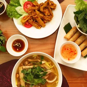 Vegan feast! at Bong Sung Vegetarian Food - District 1 in Ho Chi Minh City