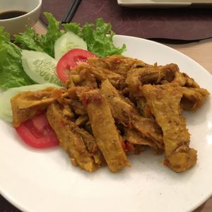 Fried lemongrass chili seitan  at Bong Sung Vegetarian Food - District 1 in Ho Chi Minh City