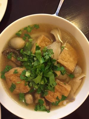 Mi Quang noodles🧡 at Bong Sung Vegetarian Food - District 1 in Ho Chi Minh City