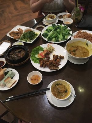 Our Banquet 😋 at Bong Sung Vegetarian Food - District 1 in Ho Chi Minh City