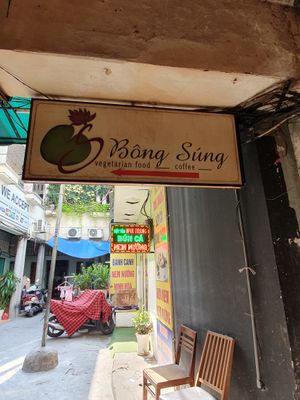 Signage at Bong Sung Vegetarian Food - District 1 in Ho Chi Minh City