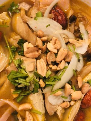 Mi Quang noodles  at Bong Sung Vegetarian Food - District 1 in Ho Chi Minh City