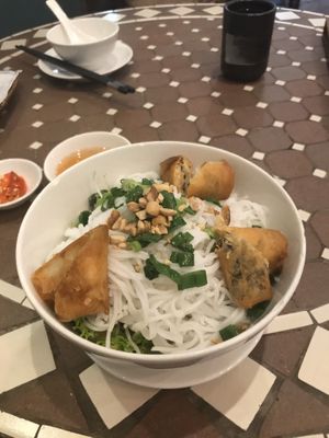 Spring rolls with vermicelli  at Bong Sung Vegetarian Food - District 1 in Ho Chi Minh City