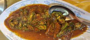 Assam fish at Qi Fu Healthy Park VegeHouse 7 福健康素食园 in Skudai