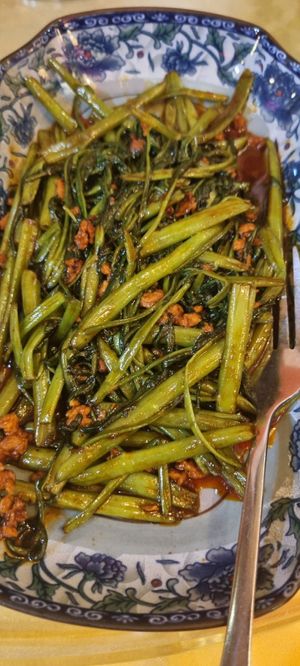 Sambal kangkong at Qi Fu Healthy Park VegeHouse 7 福健康素食园 in Skudai