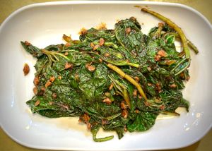 Sweet Potato Leaves   at Qi Fu Healthy Park VegeHouse 7 福健康素食园 in Skudai