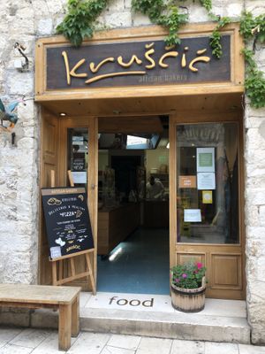 outside  at Kruscic in Split
