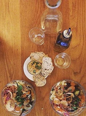 Vegan dinner at Le Bichat in Paris