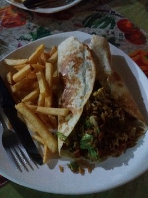 Vegan Wrap- big portion! at Paz y Flora - Soda Passiflora in Monteverde