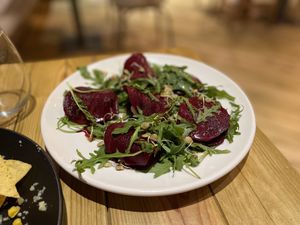 Rawvioli (delicious!!!!!) at BodhiGreen Vegetariano in Alicante