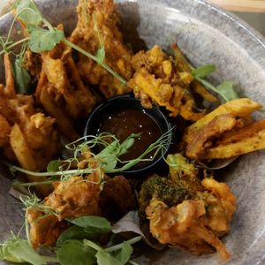 Pakoras at BodhiGreen Vegetariano in Alicante