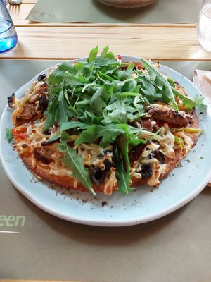 Pizza at BodhiGreen Vegetariano in Alicante