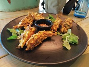 pakoras at BodhiGreen Vegetariano in Alicante