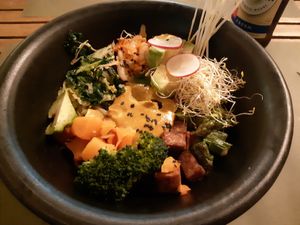 Seasonal dish: bodhi autumn bowl at BodhiGreen Vegetariano in Alicante