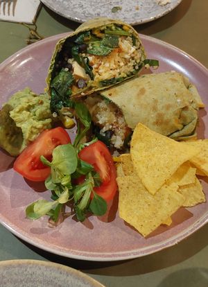 Burrito vegano at BodhiGreen Vegetariano in Alicante