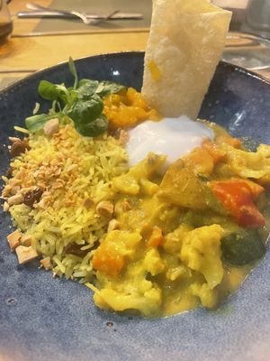 Vegan curry  #Veganuary at BodhiGreen Vegetariano in Alicante