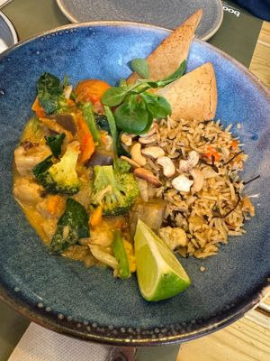 Red curry at BodhiGreen Vegetariano in Alicante