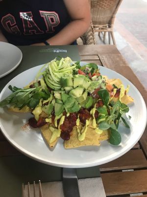 Nachos at BodhiGreen Vegetariano in Alicante