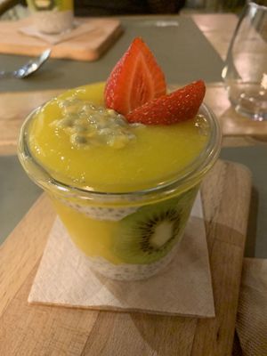 Chia pudding at BodhiGreen Vegetariano in Alicante