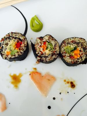 Quinoa Sushi at Purolove Vegan Gourmet in Panama City