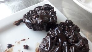 very good brownie  at Purolove Vegan Gourmet in Panama City