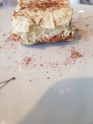 Maracuya cheesecake at Purolove Vegan Gourmet in Panama City