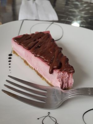 Strawberry cheesecake  at Purolove Vegan Gourmet in Panama City
