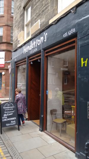 We have had a paint job. at Henderson's Vegan in Edinburgh