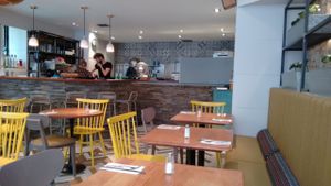 Updated decor at Henderson's Vegan in Edinburgh