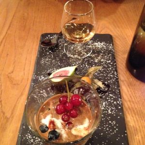 Affogato with Scottish whisky at Henderson's Vegan in Edinburgh