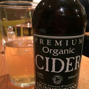 organic apple cider  at Henderson's Vegan in Edinburgh