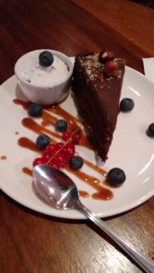 cake!!!!! at Henderson's Vegan in Edinburgh