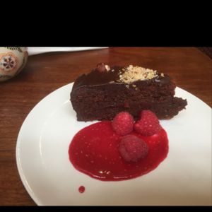 Chocolate and Hazelnuts cake at Henderson's Vegan in Edinburgh