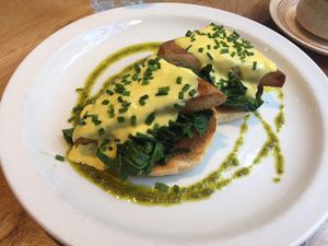 tofu benedict at Henderson's Vegan in Edinburgh