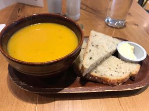 Oh this bread!!!   at Henderson's Vegan in Edinburgh
