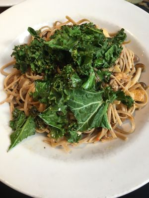 Mushroom Linguine at Henderson's Vegan in Edinburgh