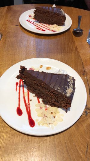 Chocolate/Nut cake  at Henderson's Vegan in Edinburgh