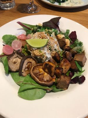 Tofu teriyaki bhudda bowl at Henderson's Vegan in Edinburgh
