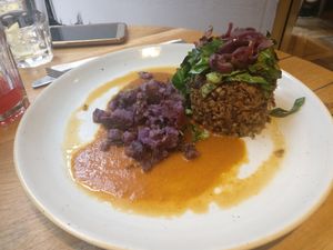 Haggis at Henderson's Vegan in Edinburgh