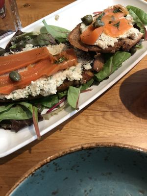 Carrot Bruschetta at Henderson's Vegan in Edinburgh