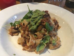 Pasta at Henderson's Vegan in Edinburgh